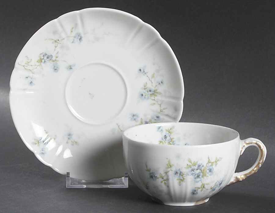 Schleiger 150-4 Flat Cup & Saucer Set by Haviland-1
