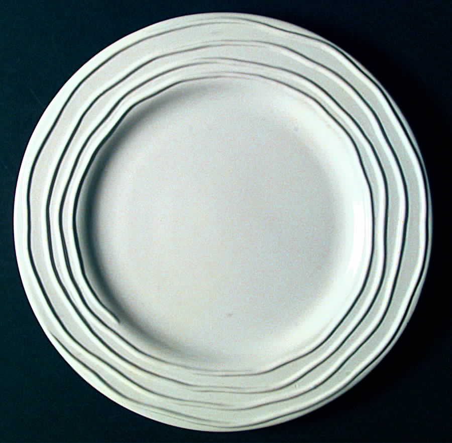 Frosted Ripple Dinner Plate by Himark-1