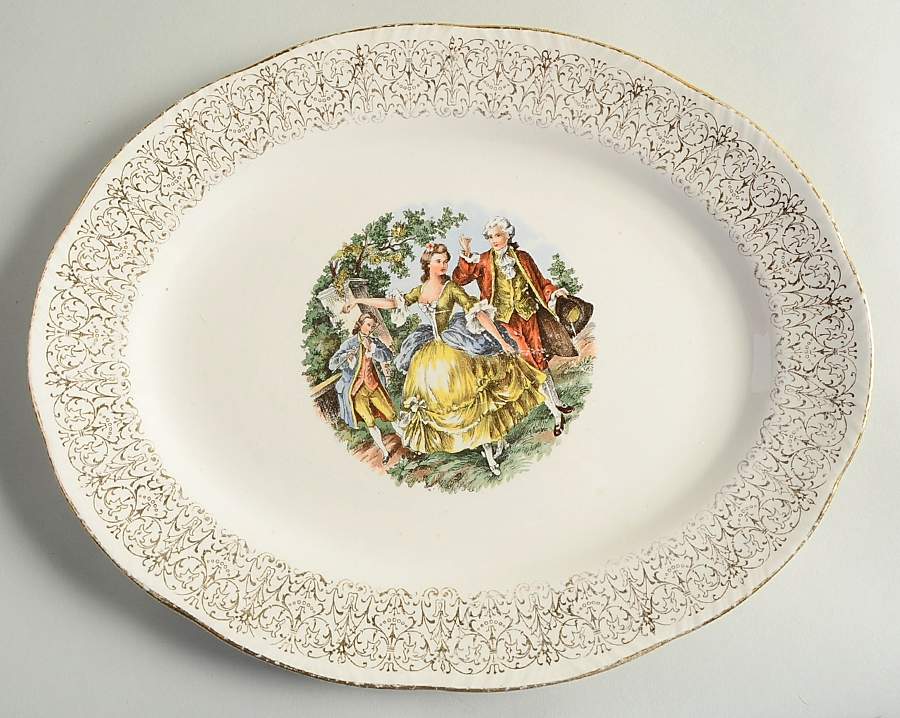 HLC1022 11" Oval Serving Platter by Homer Laughlin -1