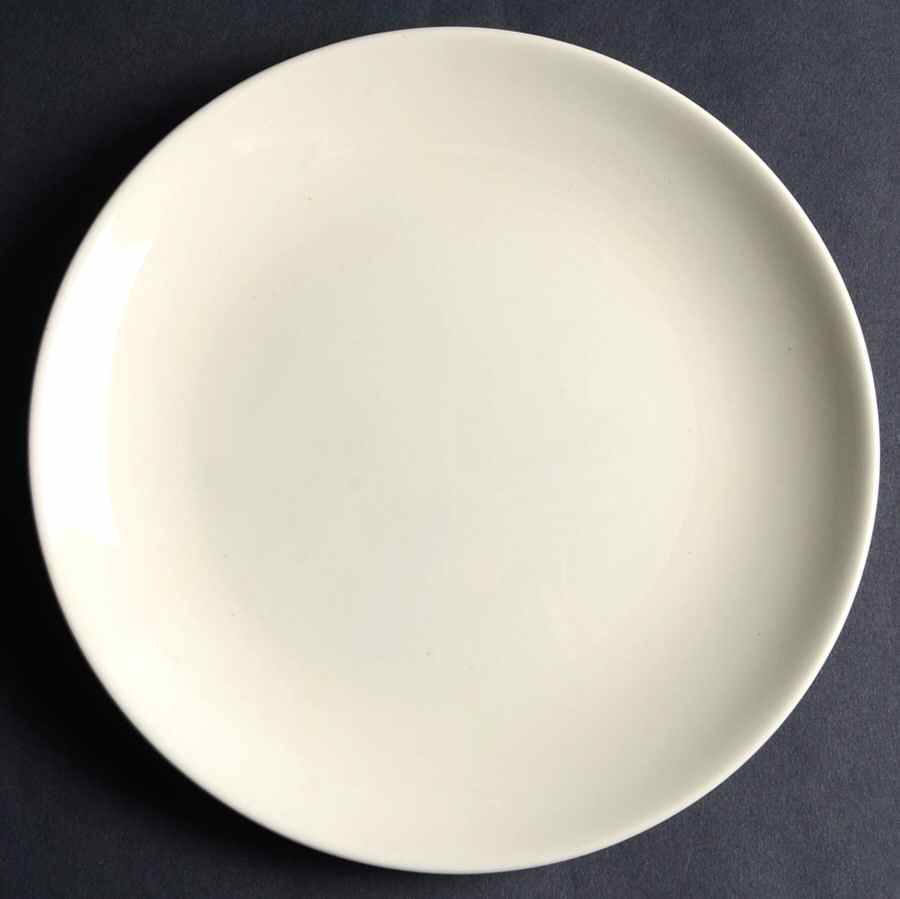 Rhythm White Salad Plate by Homer Laughlin -1