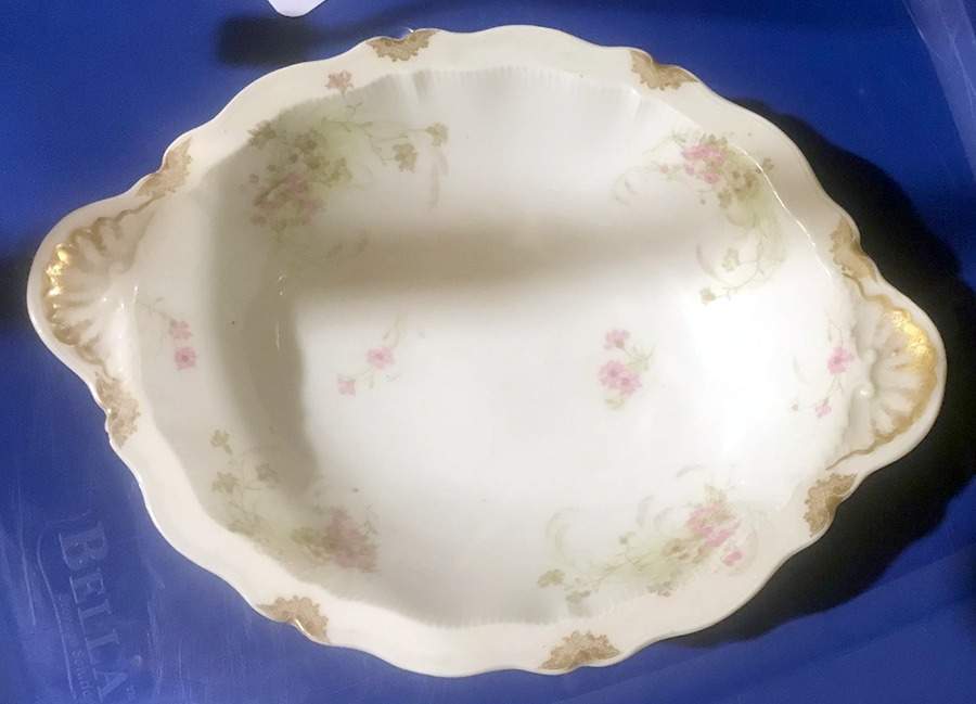 H1113 10" Oval Vegetable Bowl by Haviland-1