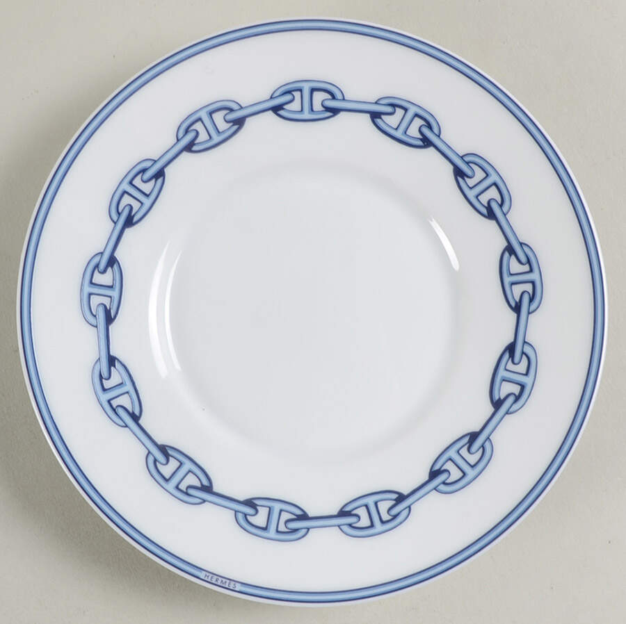 Chaine D'Ancre (Blue) Saucer by Hermes-1