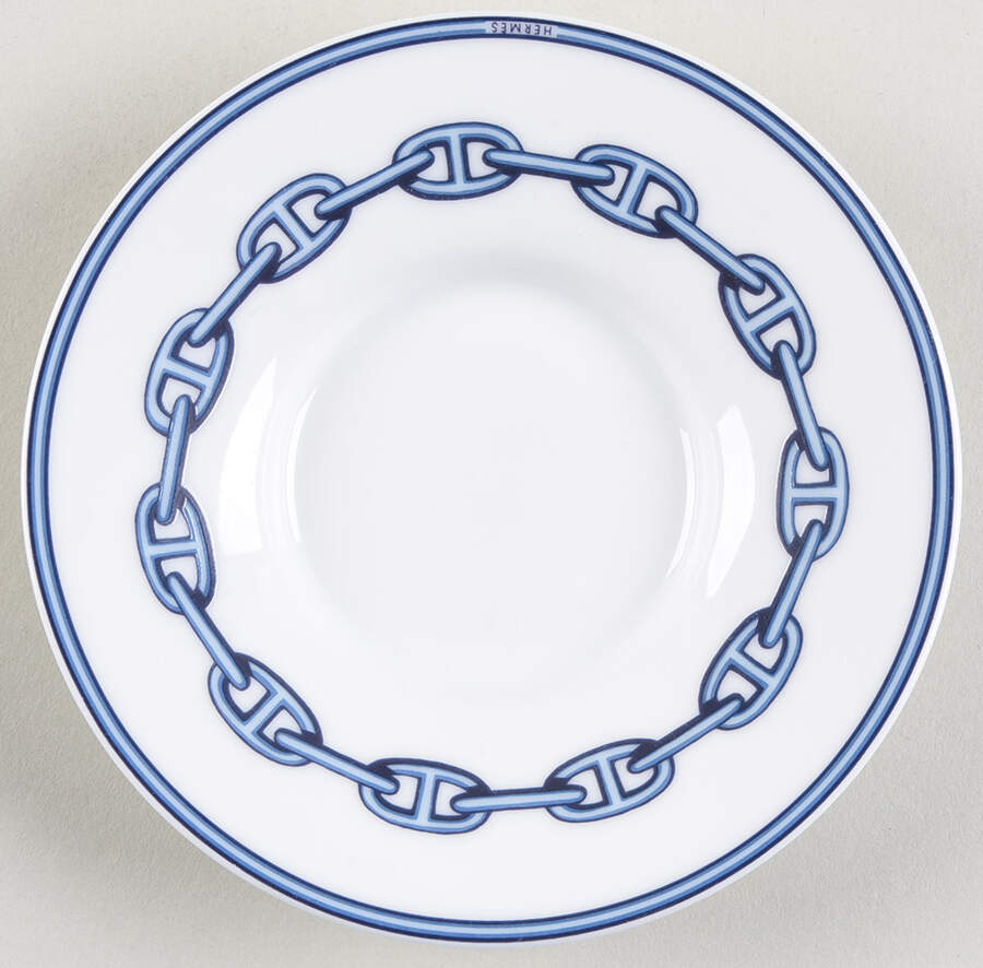 Chaine D'Ancre (Blue) Saucer for Demitasse Cup by Hermes-1