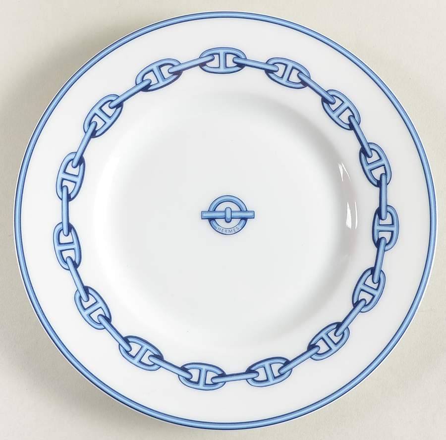 Chaine D'Ancre (Blue) Bread & Butter Plate by Hermes-1