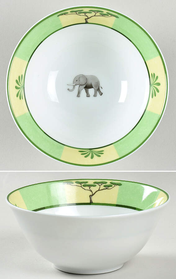 Africa Green-Yellow Rice Bowl by Hermes-1