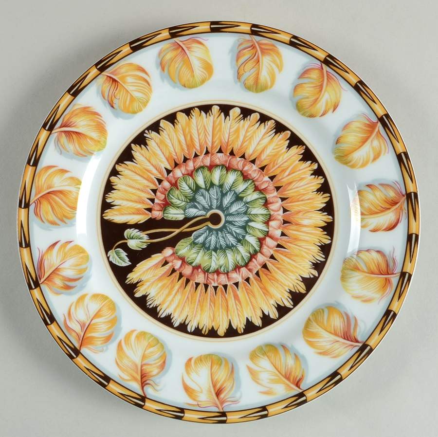 Patchwork Brazil Dessert/Pie Plate by Hermes-1