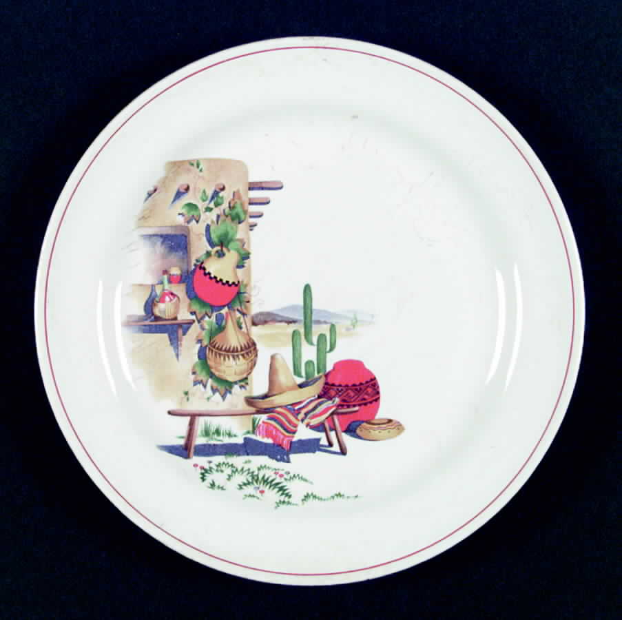 Hacienda  Dinner Plate by Homer Laughlin -1