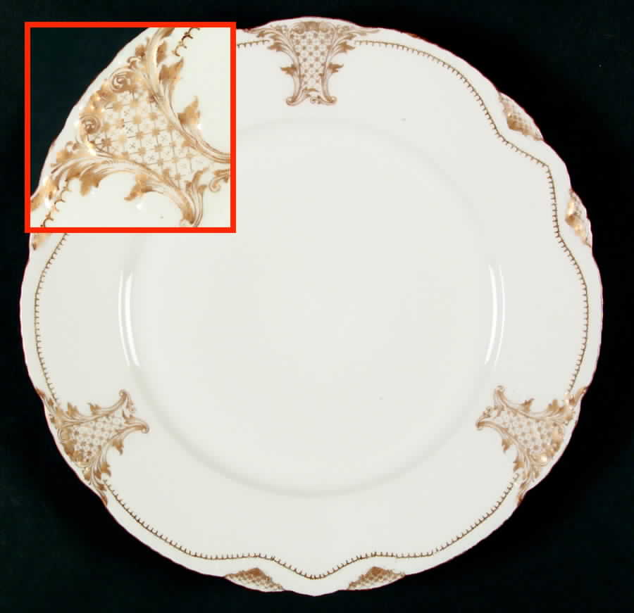 Schleiger 816 Dinner Plate by Haviland-1