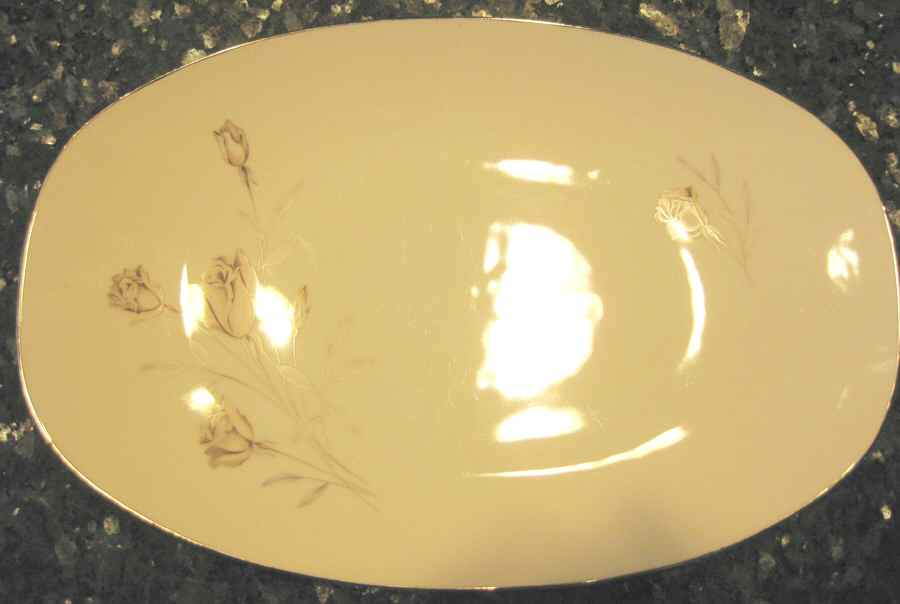 Huntington Rose 14" Oval Serving Platter by Hutschenreuther-1