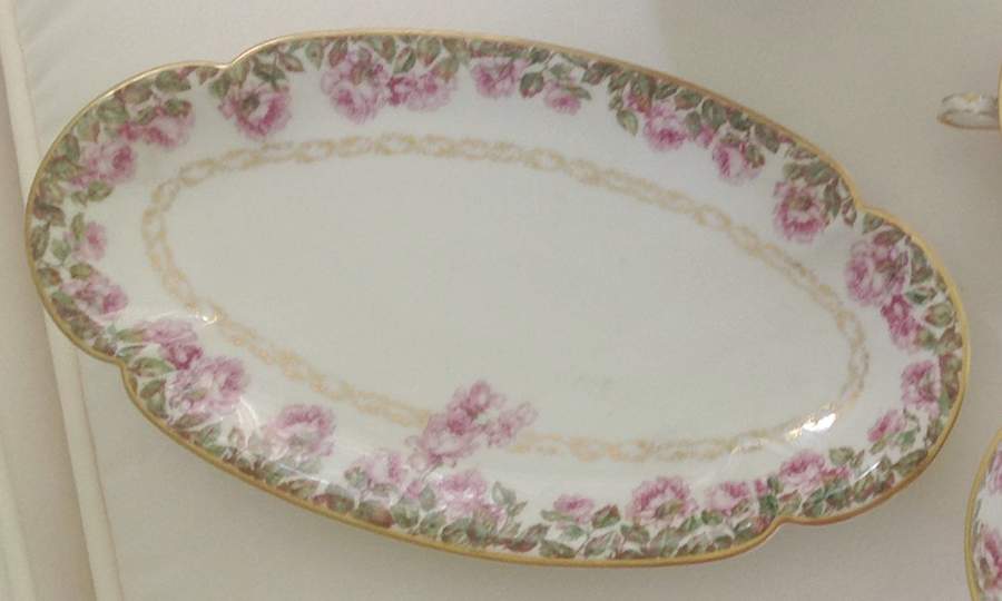 Schleiger 496 13" Oval Serving Platter by Haviland-1