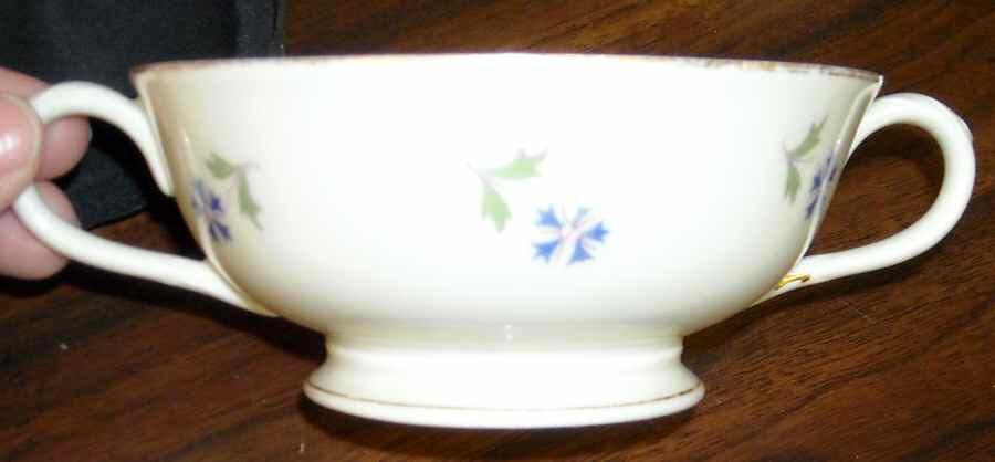 Cornflowers Footed Cream Soup Bowl by Haas-Czjzek Coronado-1