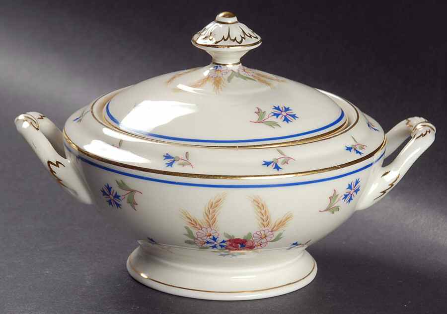 Cornflowers Sugar Bowl & Lid by Haas-Czjzek Coronado-1