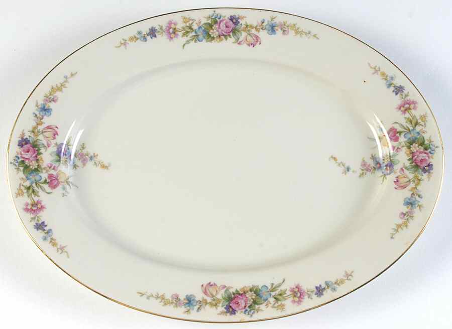 HWC5 13" Oval Serving Platter by HW (Germany, Czech)-1
