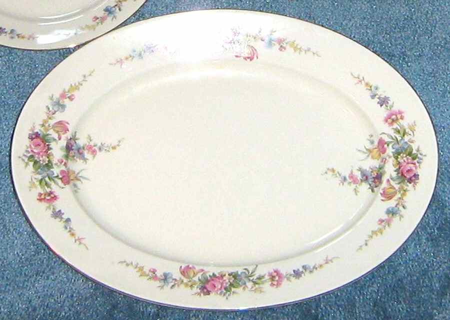 HWC5 14" Oval Serving Platter by HW (Germany, Czech)-1