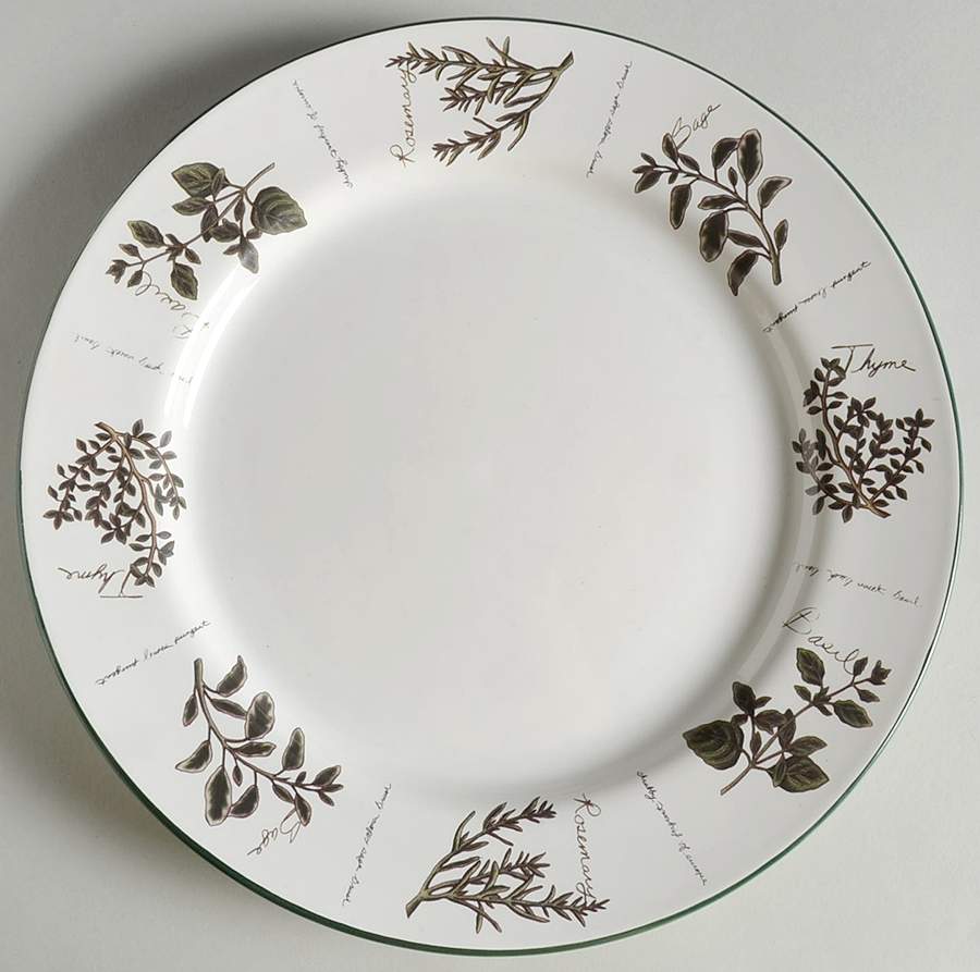 Savory Tyme Dinner Plate by Himark-1