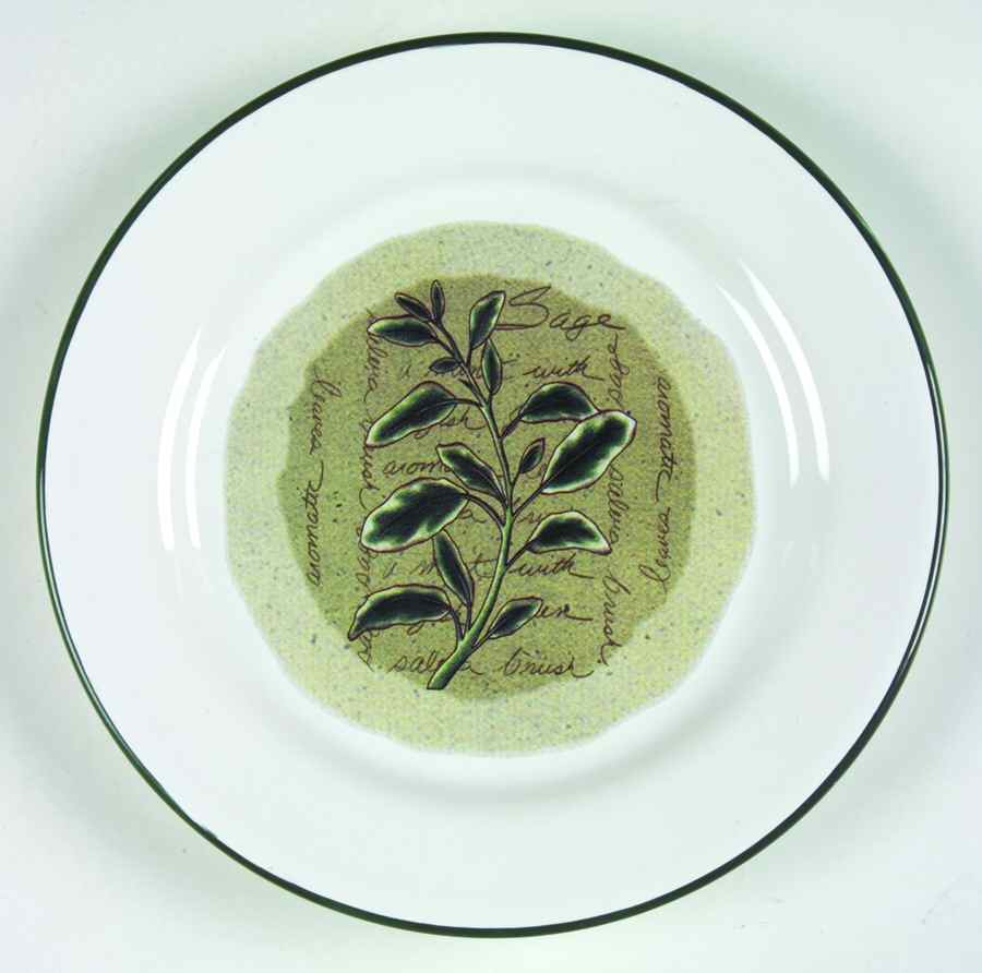 Savory Tyme Salad Plate by Himark-1