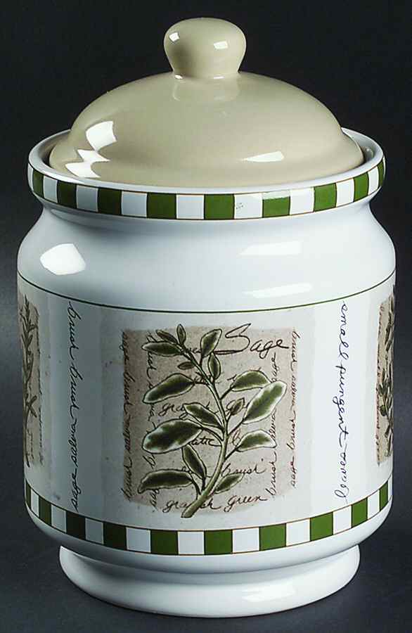Savory Tyme Large Canister & Lid by Himark-1