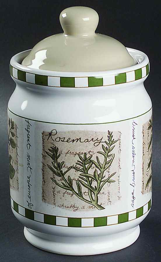 Savory Tyme Medium Canister & Lid by Himark-1