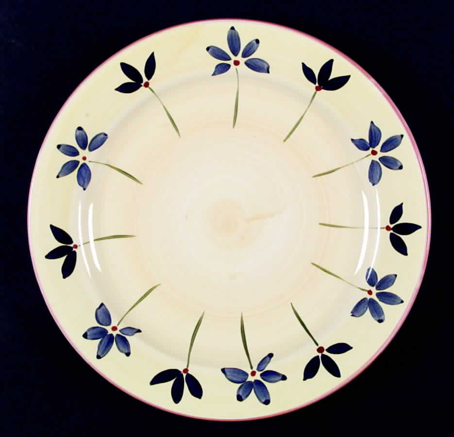 Marguerite Blue Dinner Plate by Holdenby-1