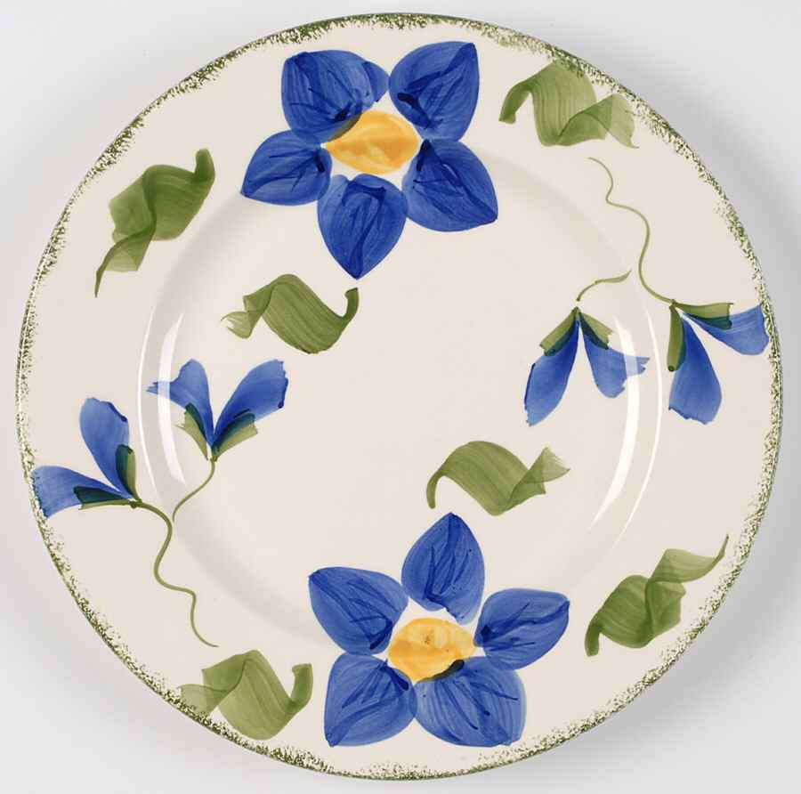 Clematis Salad Plate by Holdenby-1