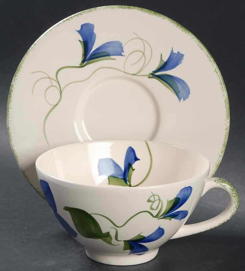 Clematis Breakfast Cup & Saucer Set by Holdenby-1