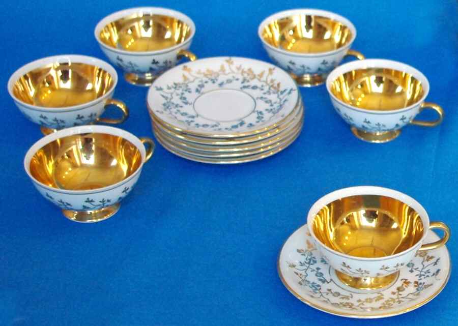 HDR4 Footed Cup & Saucer Set by House Dresden-1