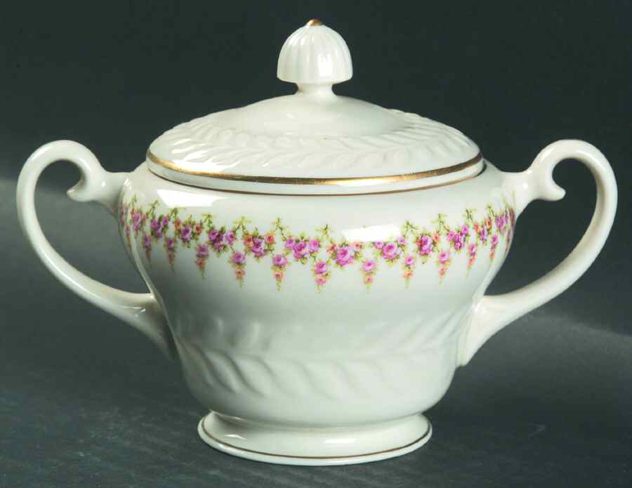 Ashley (Greylock Shape) Sugar Bowl & Lid by Haviland-1