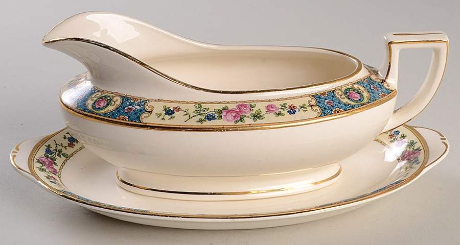 HLC1048 Gravy Boat & Underplate/Relish by Homer Laughlin -1
