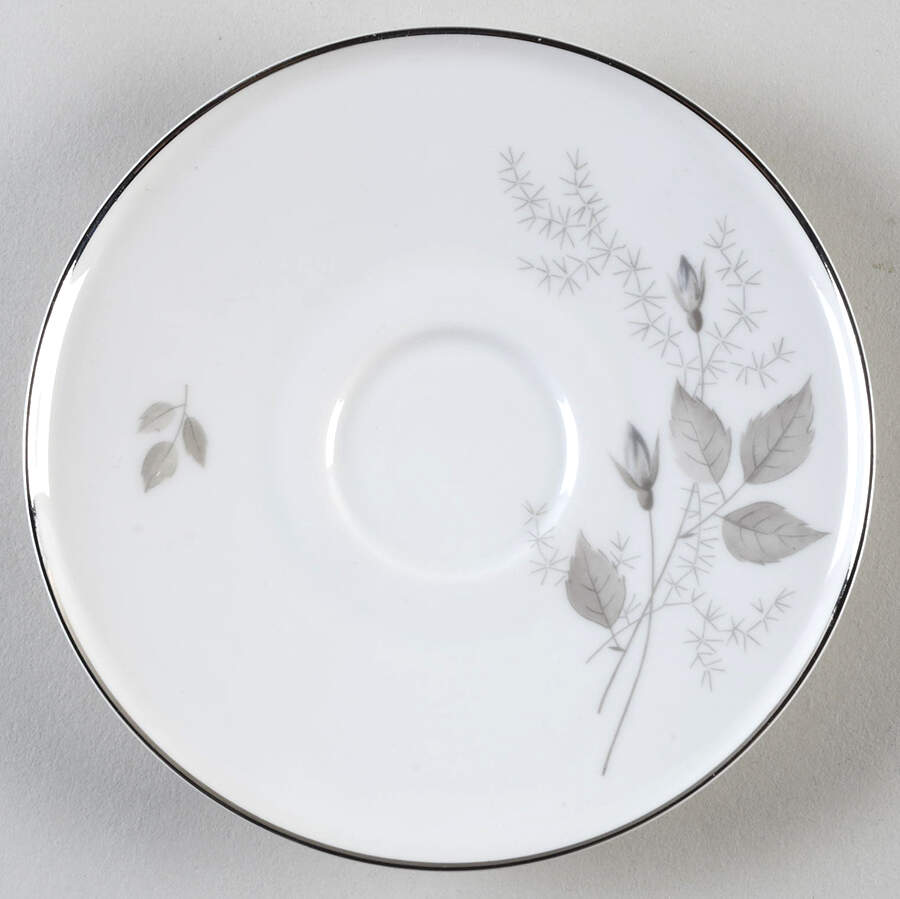 Grey Rose Saucer for Flat Cup by Heinrich - H&C-1