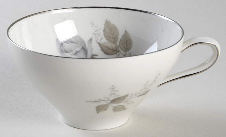 Grey Rose Flat Cup by Heinrich - H&C-1
