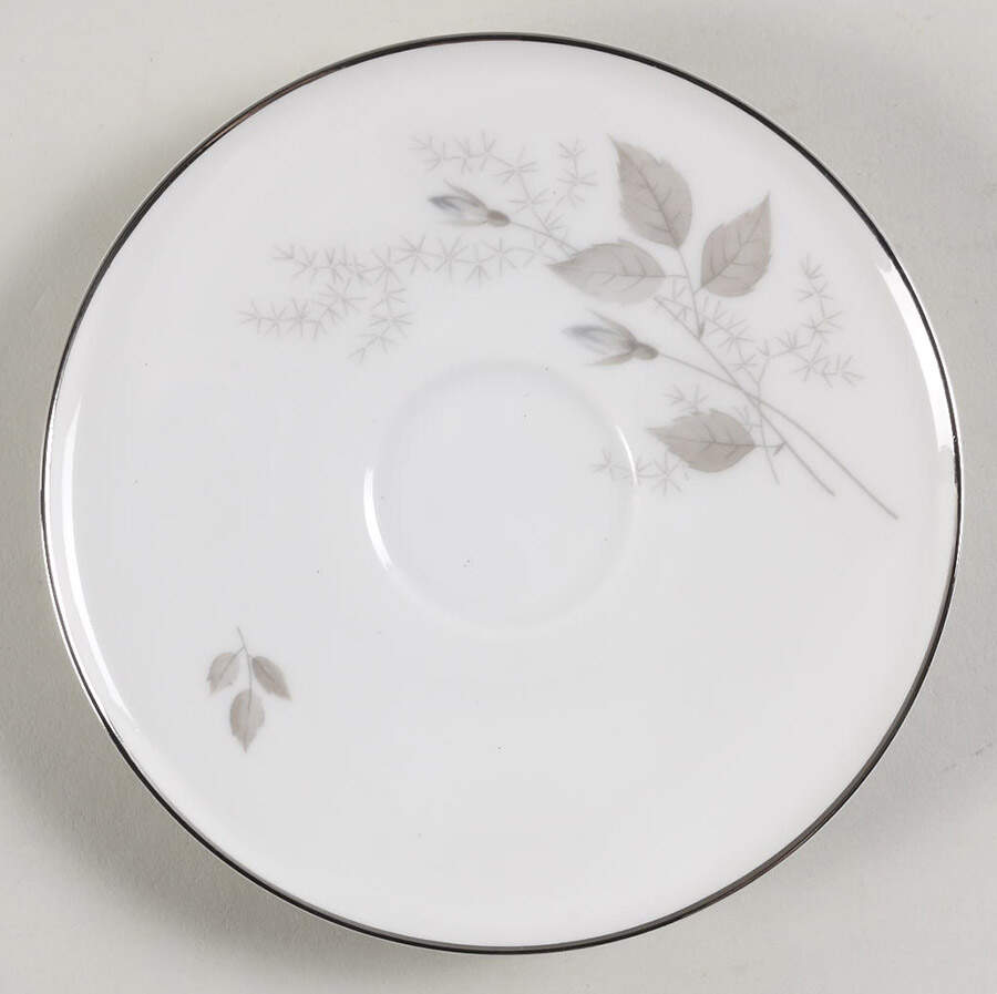 Grey Rose Saucer for Flat Cup by Heinrich - H&C-1