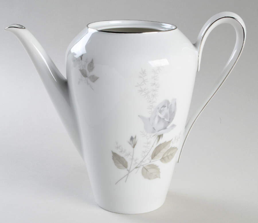 Grey Rose Coffee Pot No Lid by Heinrich - H&C-1