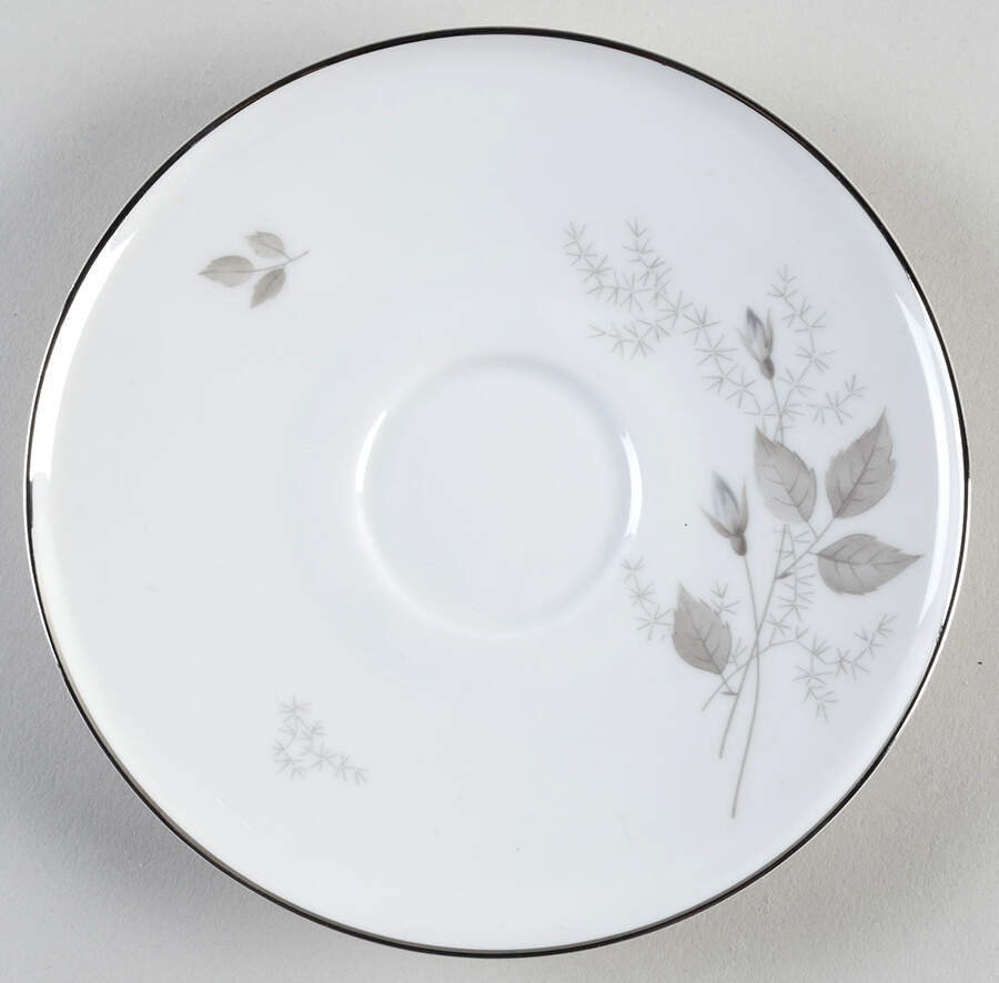 Grey Rose Saucer for Flat Cream Soup Bowl by Heinrich - H&C-1