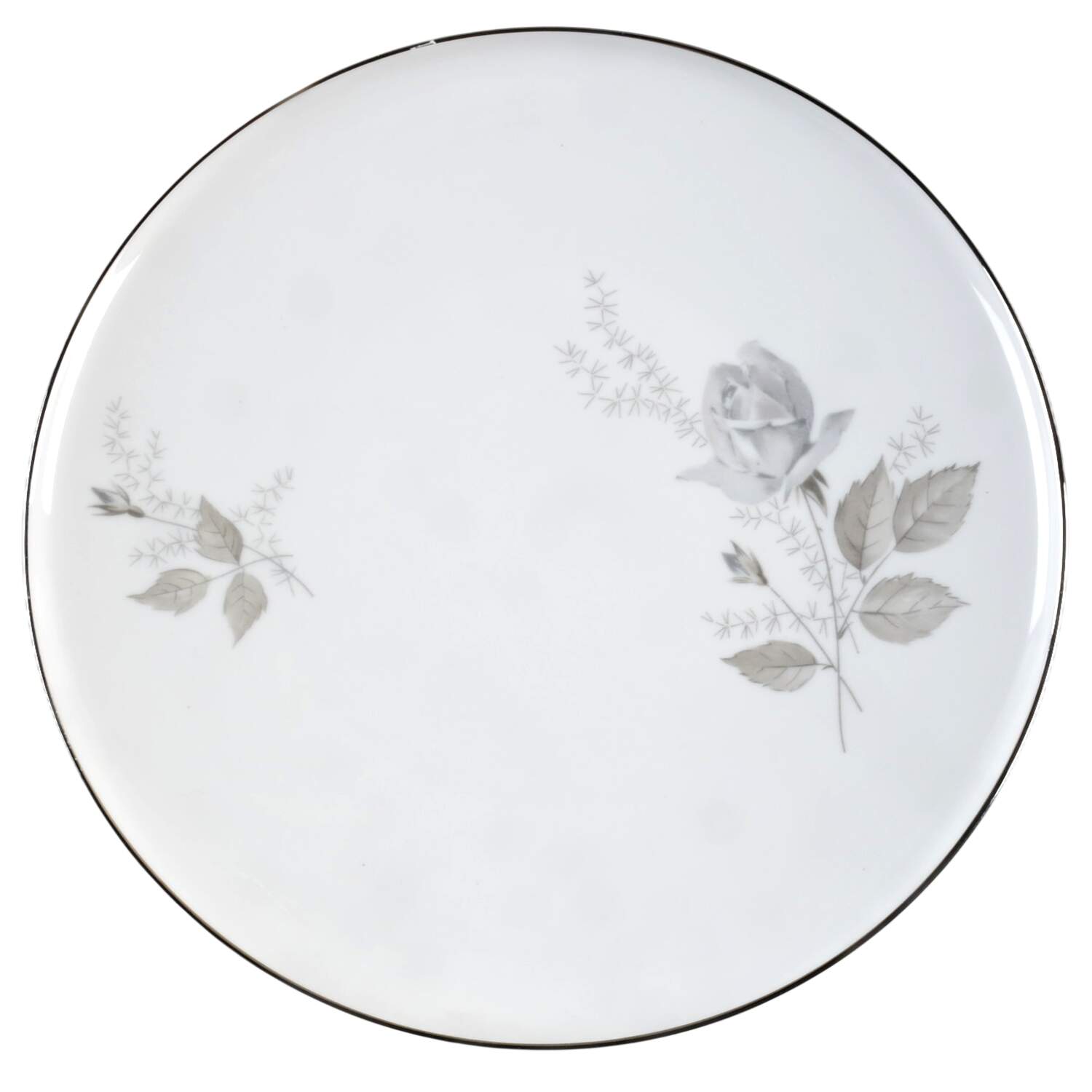 Grey Rose Dinner Plate by Heinrich - H&C-1