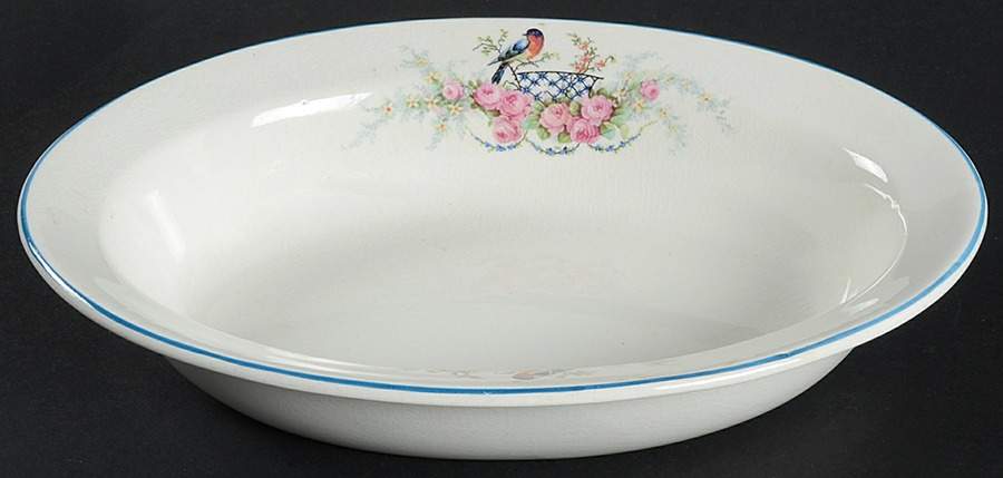 E2513 9" Oval Vegetable Bowl by Homer Laughlin -1