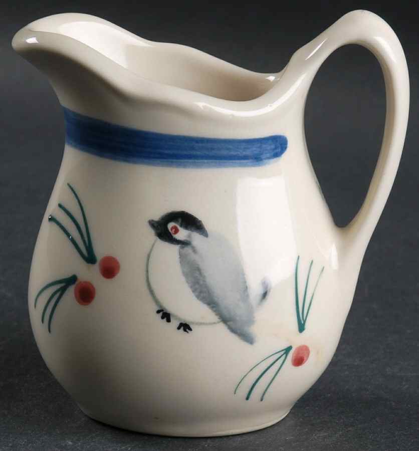 Chickadee and Pine Creamer by Hartstone-1