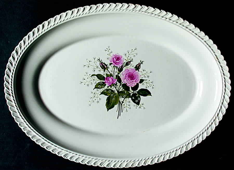 HAR64 13" Oval Serving Platter by Harker-1