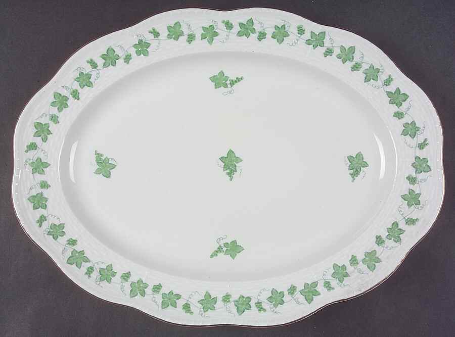 SZGV 13" Oval Serving Platter by Herend-1