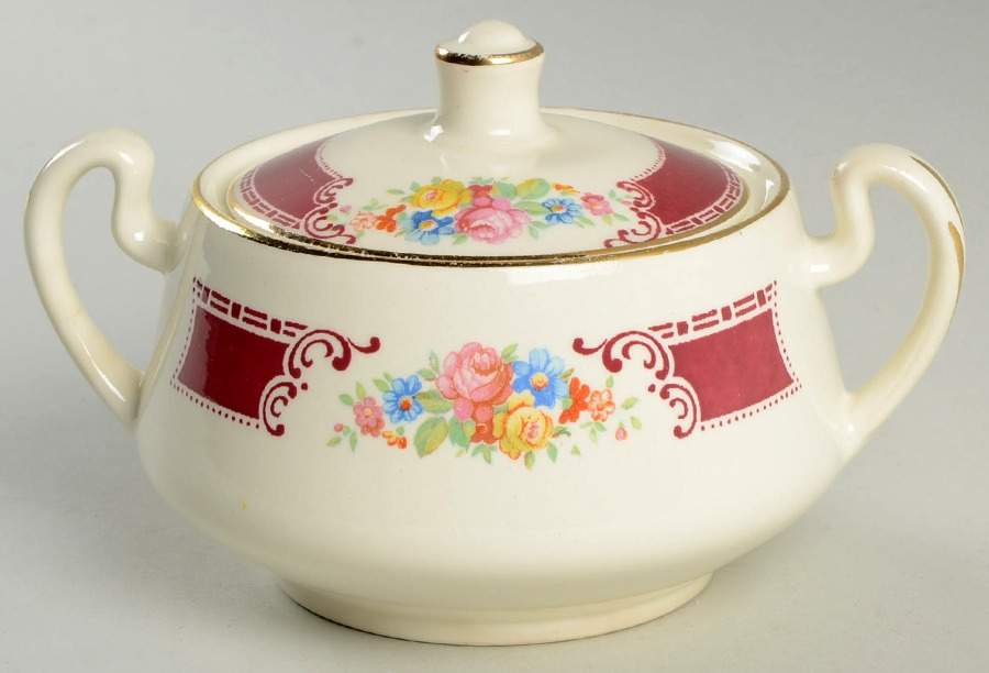 HLC1060 Sugar Bowl & Lid by Homer Laughlin -1