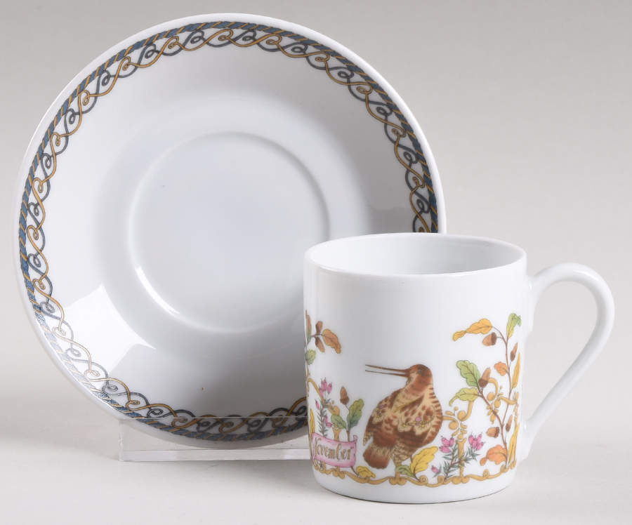Months of the Year Flat Demitasse Cup & Saucer Set by Hutschenreuther-1