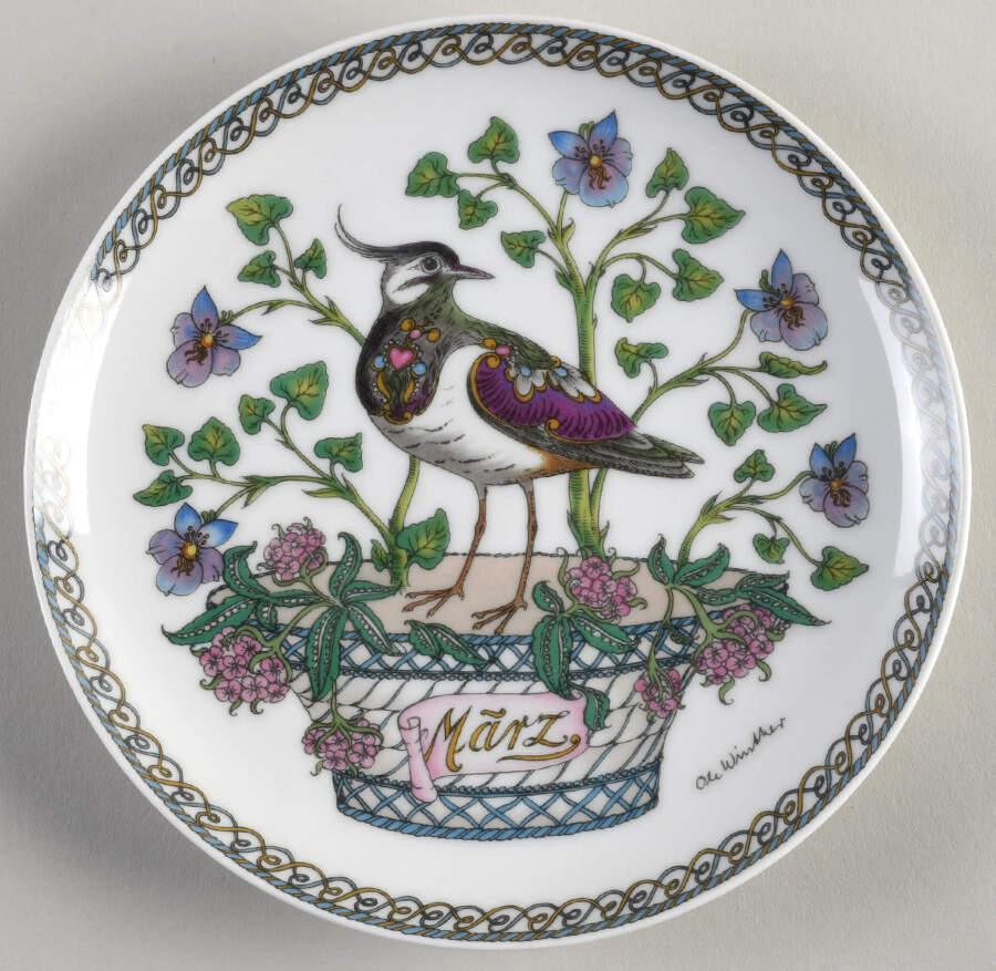 Months of the Year Bread & Butter Plate by Hutschenreuther-1