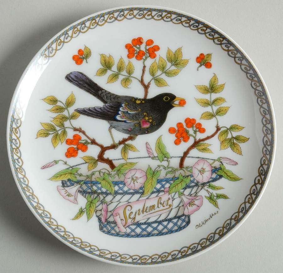 Months of the Year Bread & Butter Plate by Hutschenreuther-1