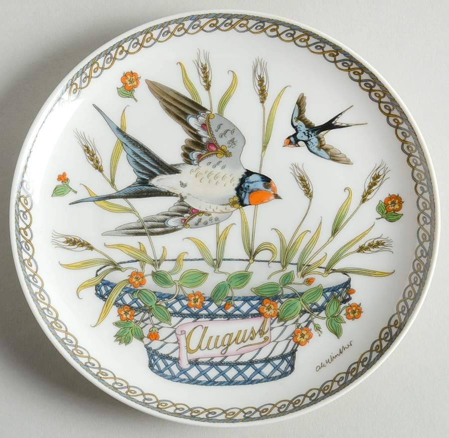 Months of the Year Bread & Butter Plate by Hutschenreuther-1