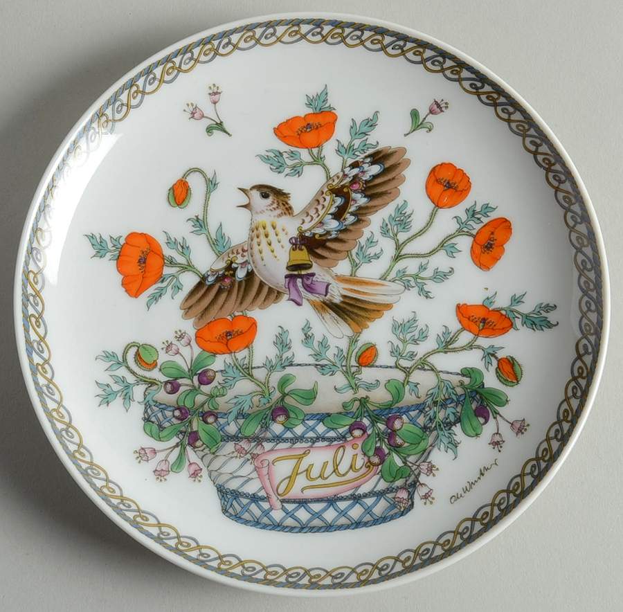 Months of the Year Bread & Butter Plate by Hutschenreuther-1