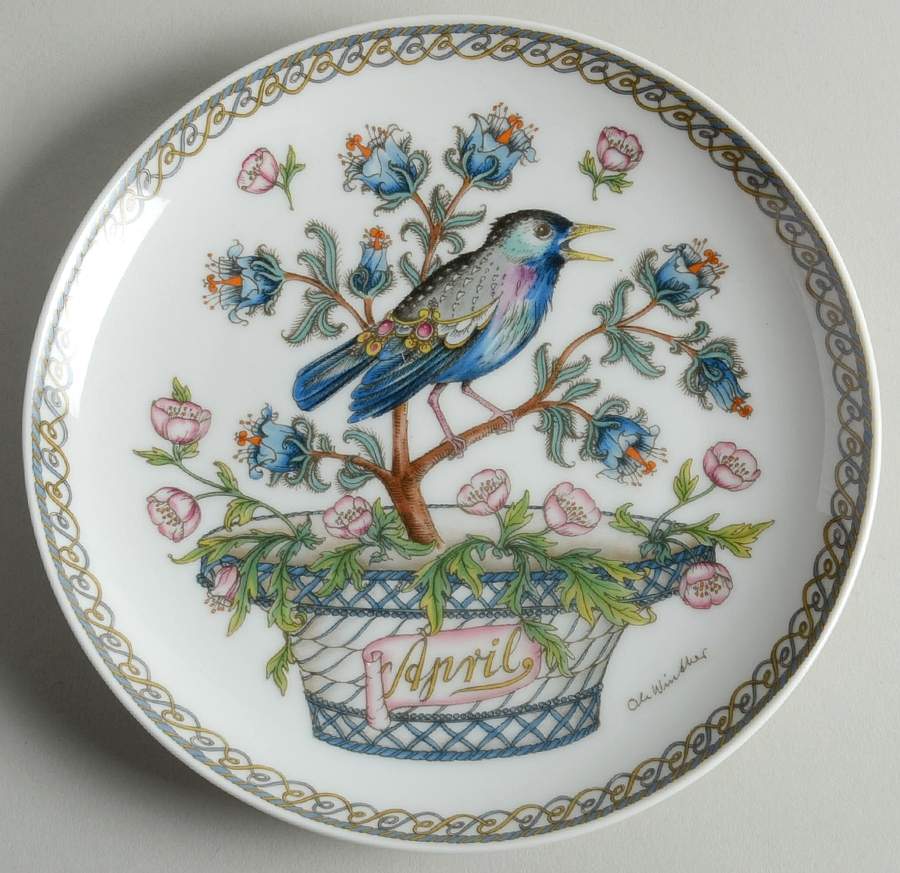 Months of the Year Bread & Butter Plate by Hutschenreuther-1