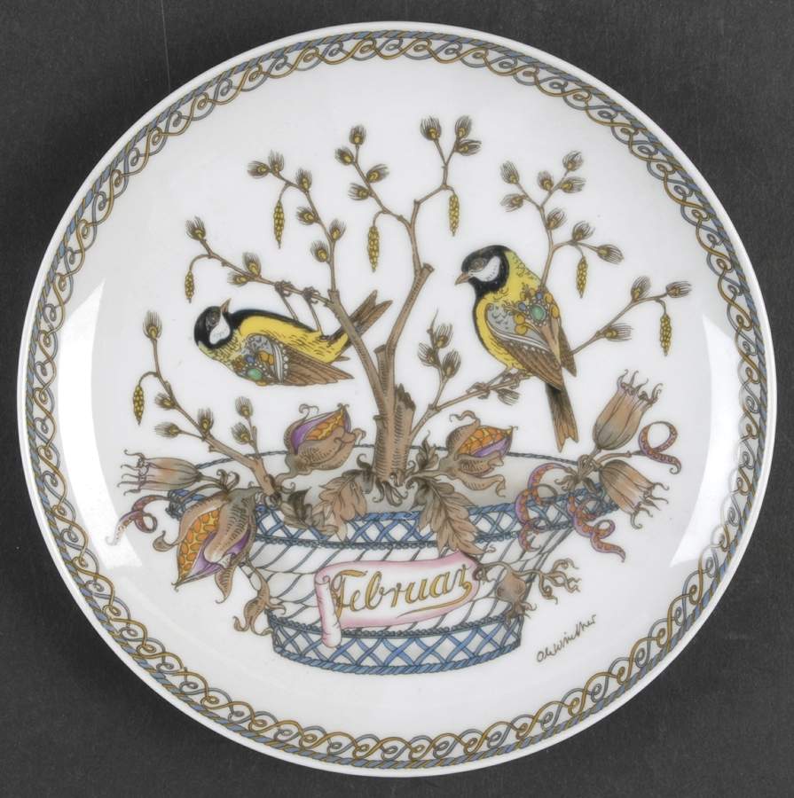 Months of the Year Bread & Butter Plate by Hutschenreuther-1