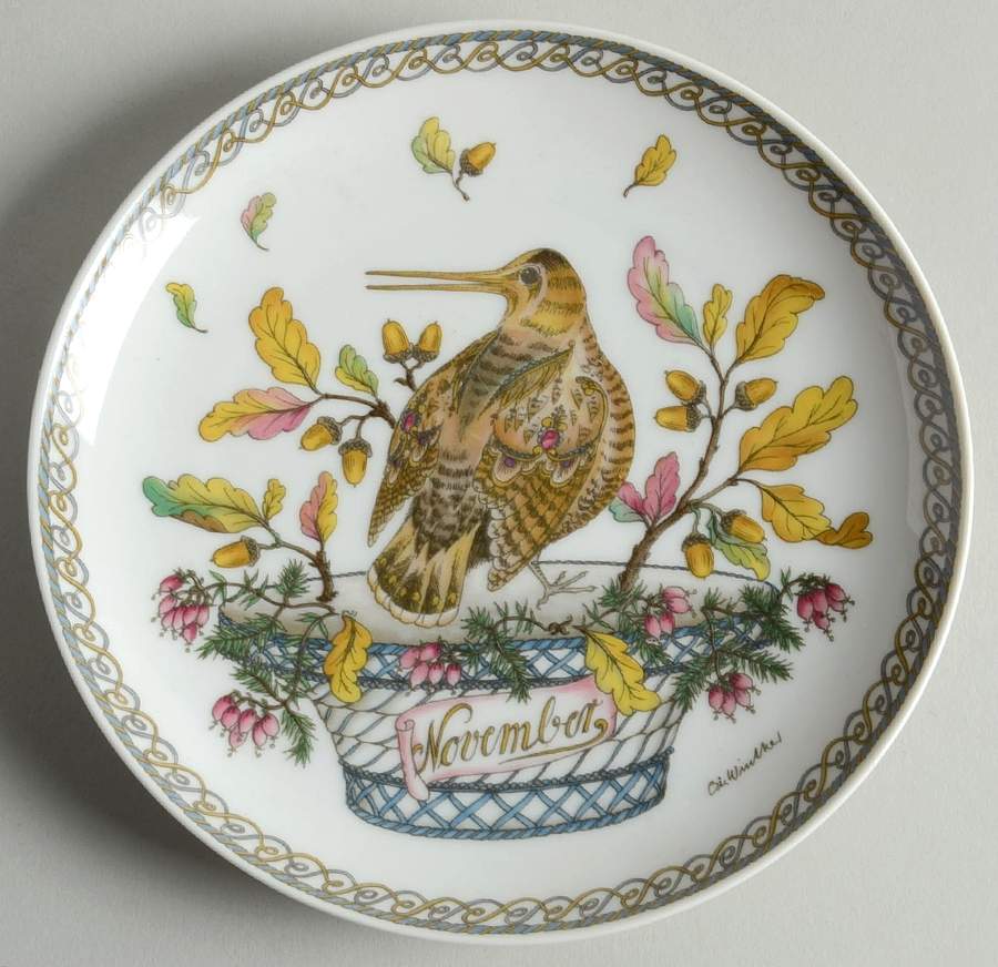 Months of the Year Bread & Butter Plate by Hutschenreuther-1