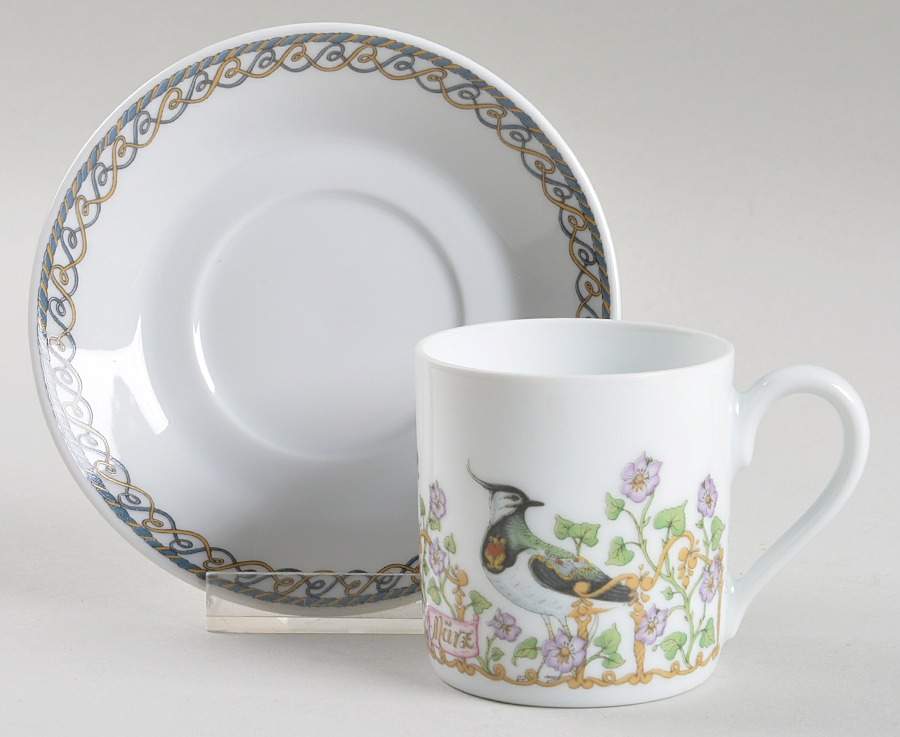 Months of the Year Flat Demitasse Cup & Saucer Set by Hutschenreuther-1