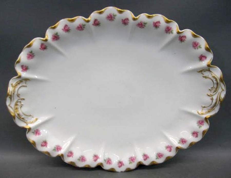 Schleiger 957 11" Oval Serving Platter by Haviland-1