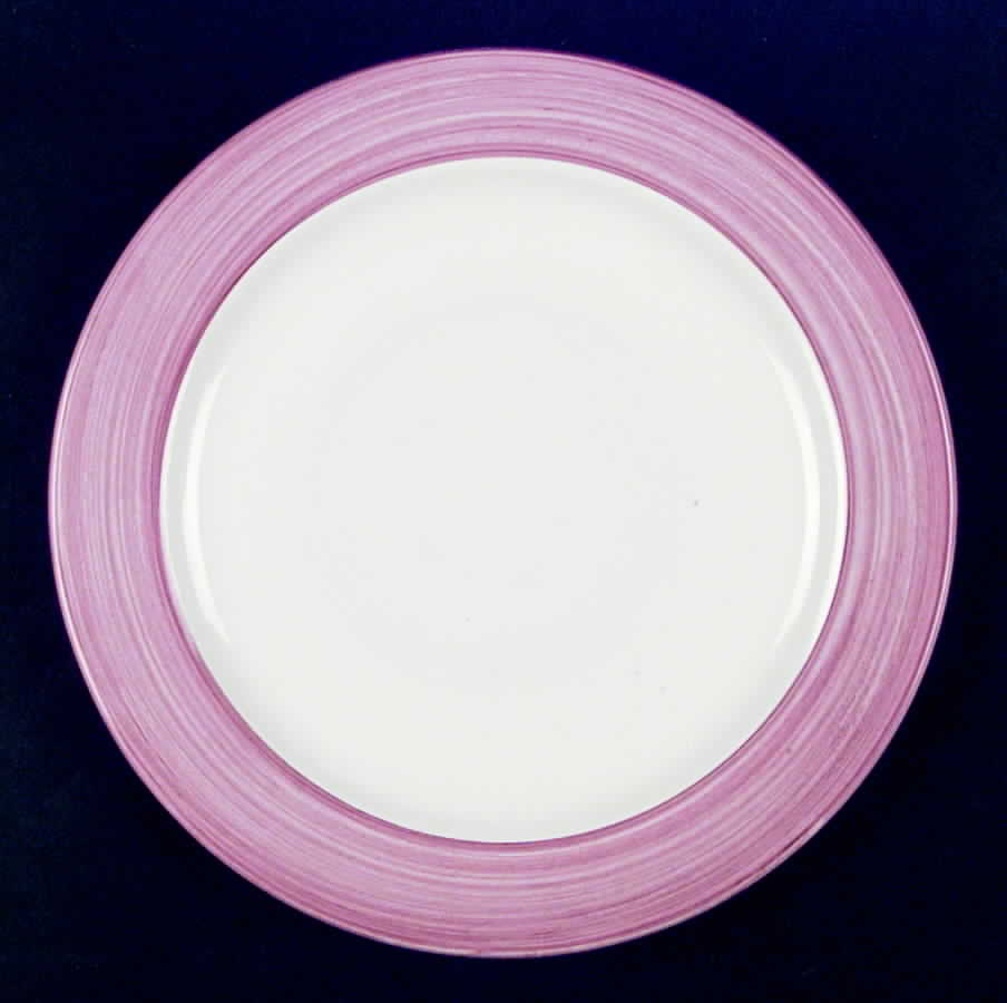 Pastel Band Mauve Dinner Plate by Holdenby-1